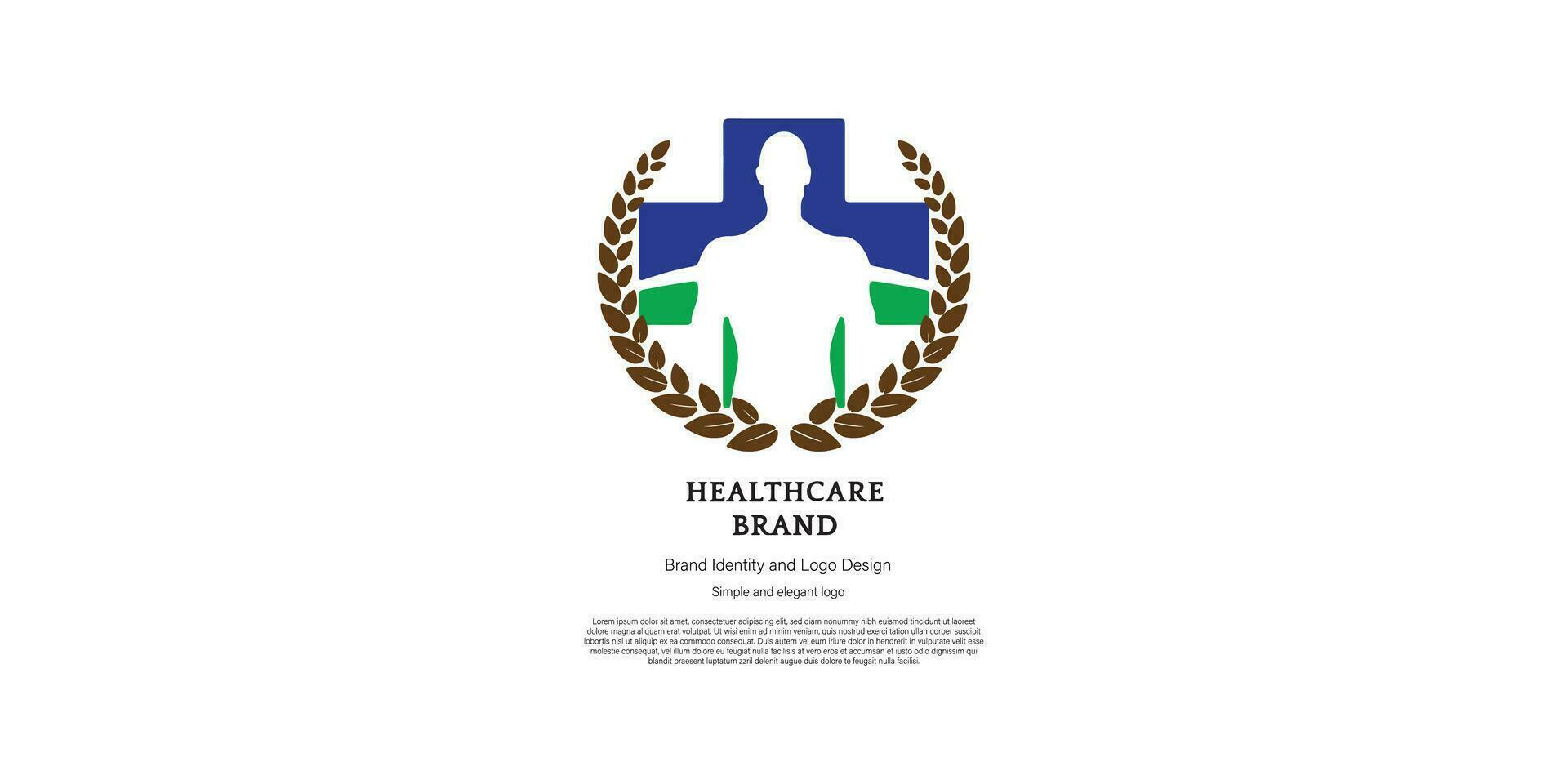 läkare och hälsa vård logotyp design för grafisk designer och webb utvecklare vektor