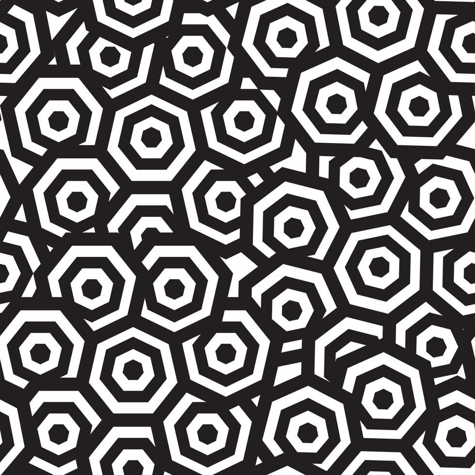 svart och vitt geometriskt abstrakt bakgrundsmönster. vektor illustration