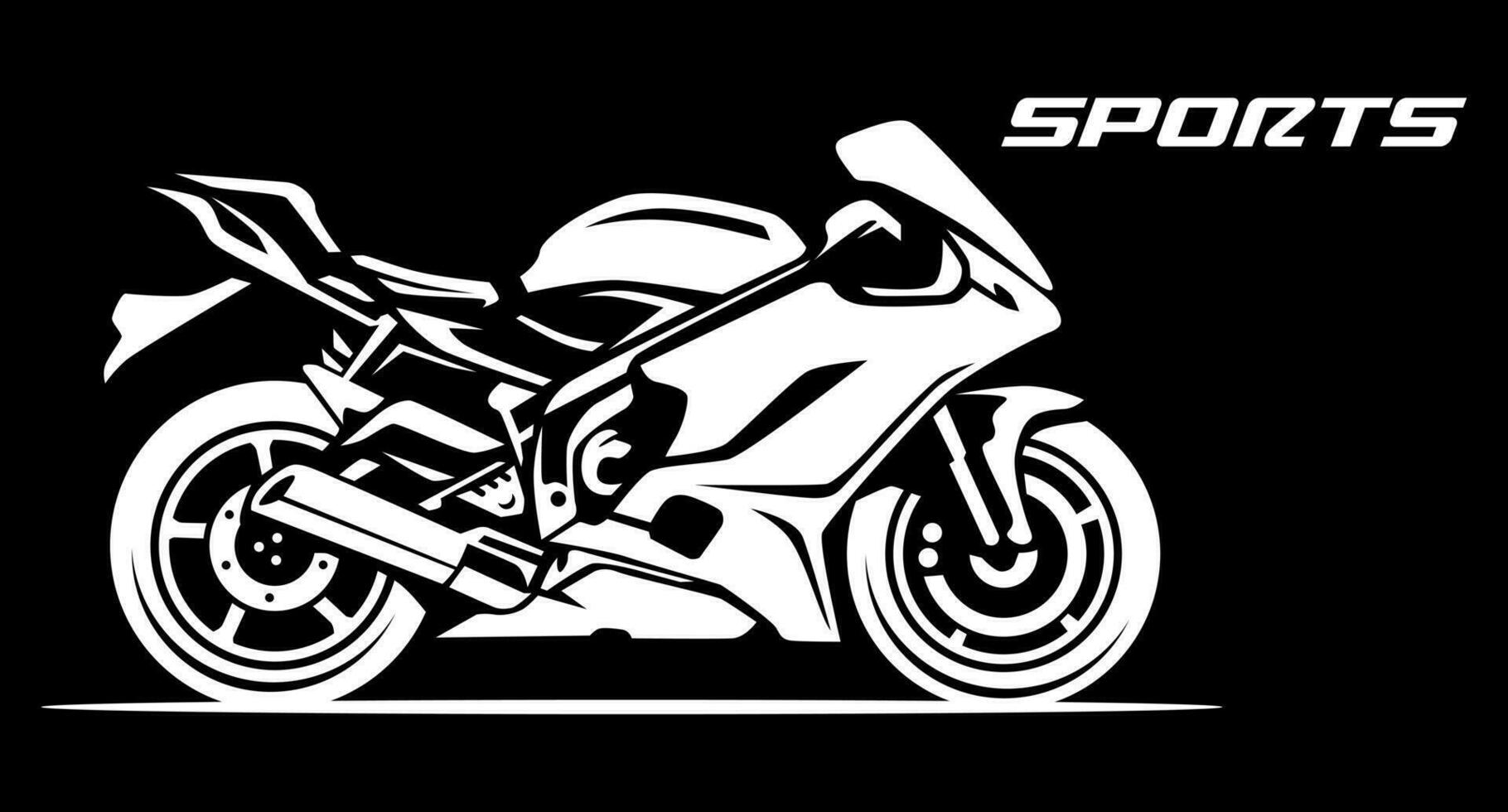 dynamisch Motorrad Illustration Design Vektor