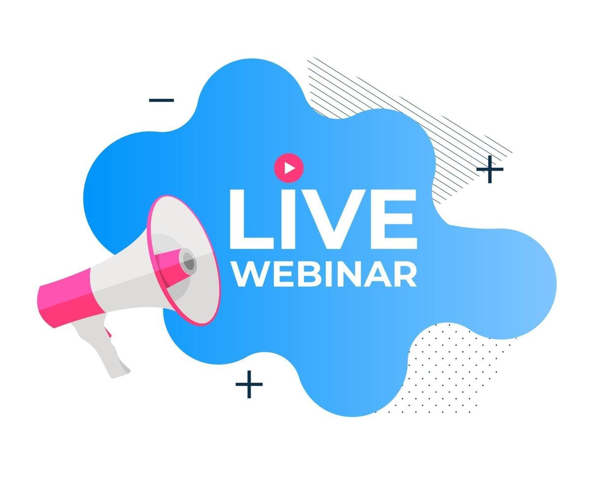 live webinar tecken ikon vektorillustration vektor