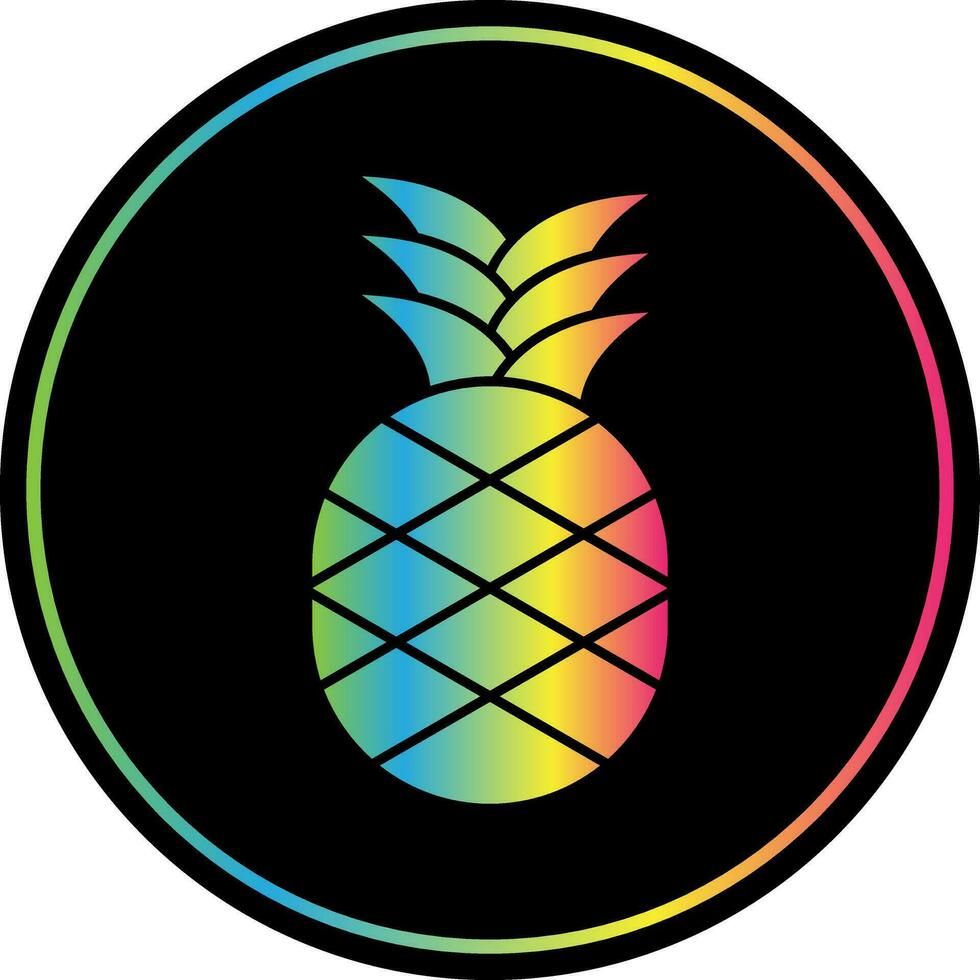 Ananas-Vektor-Icon-Design vektor