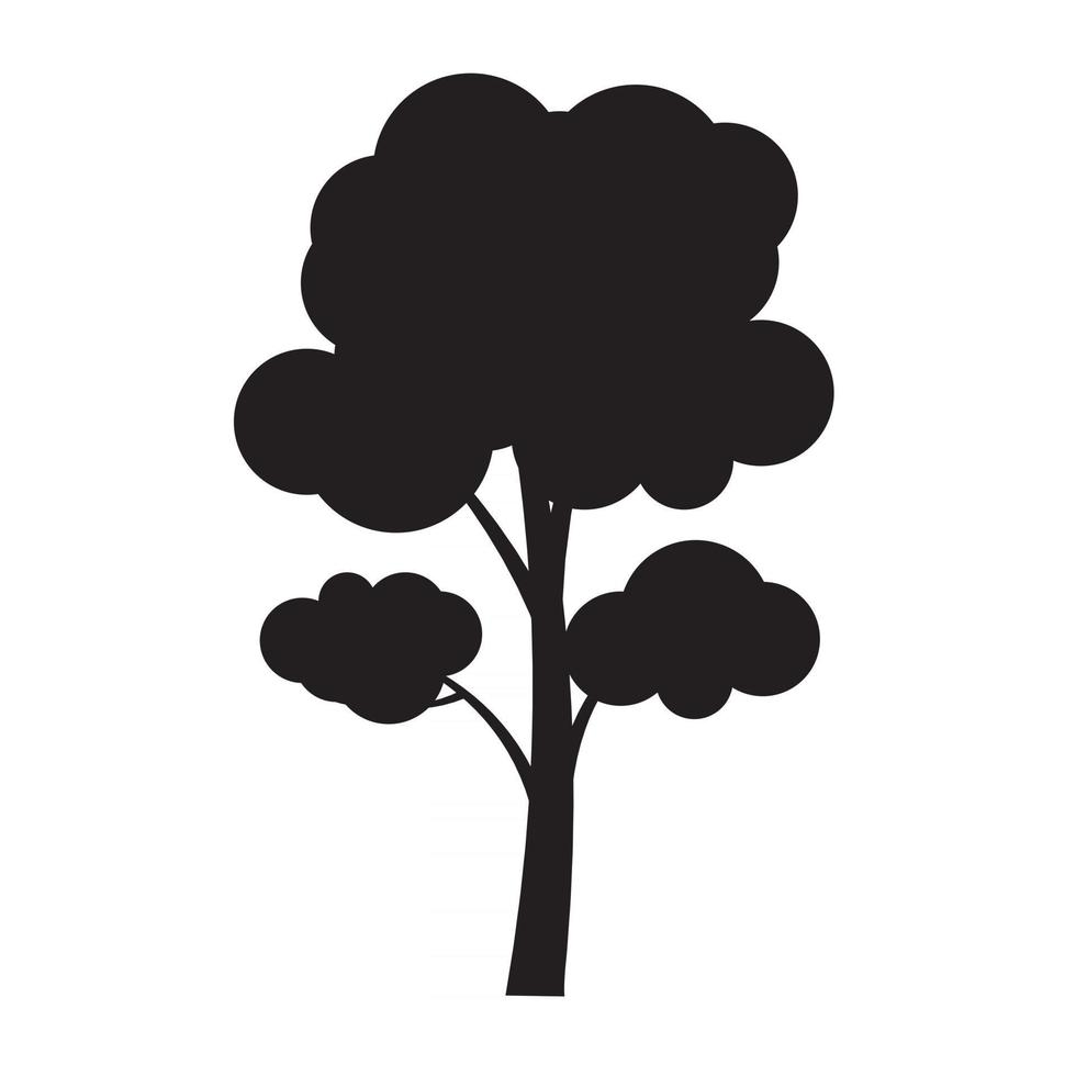 enkel träd ikon vektorillustration vektor