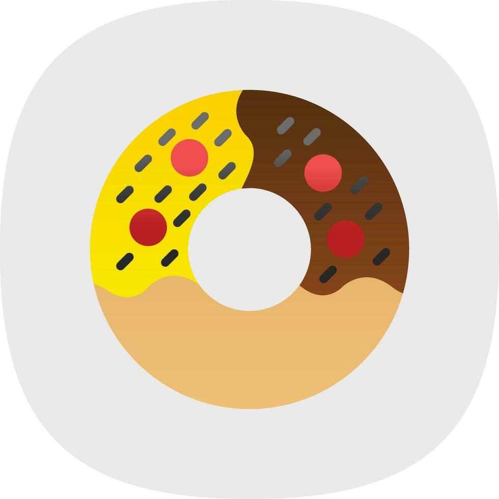 Donut-Vektor-Icon-Design vektor