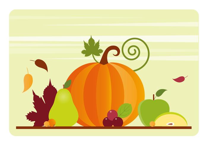 Thanksgiving-Hintergrund-Illustration vektor