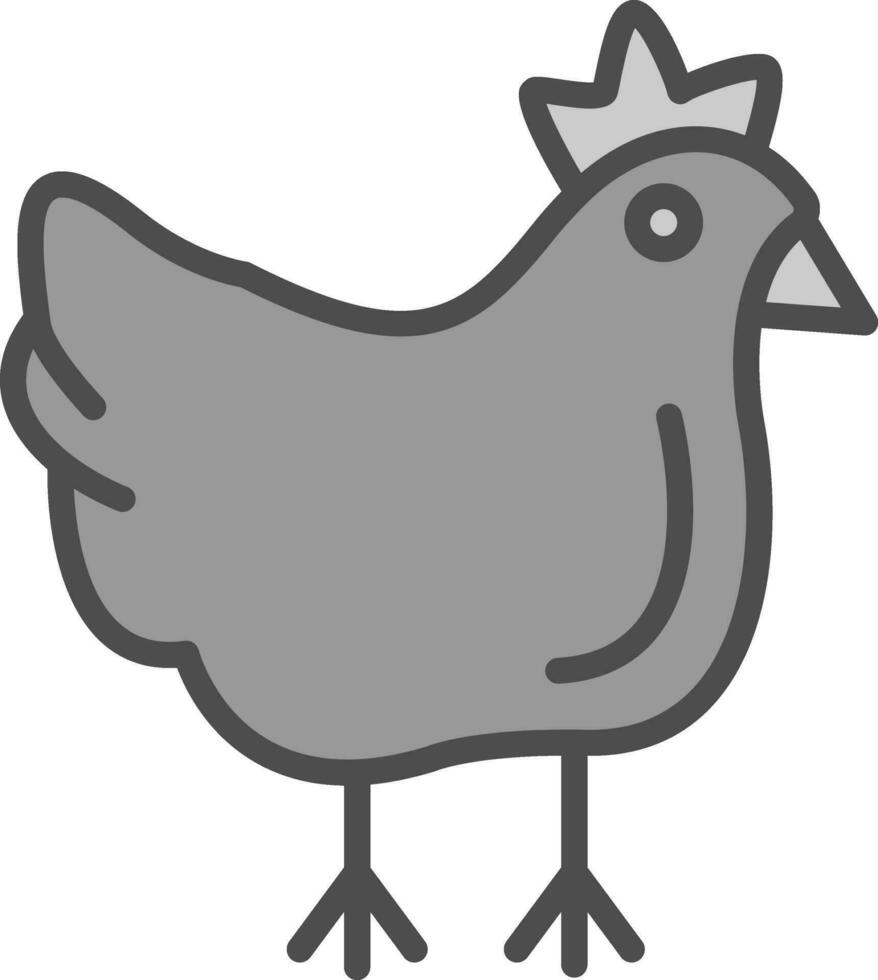 Huhn-Vektor-Icon-Design vektor