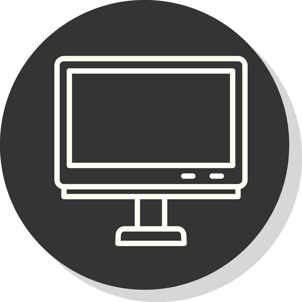 Monitor-Vektor-Icon-Design vektor