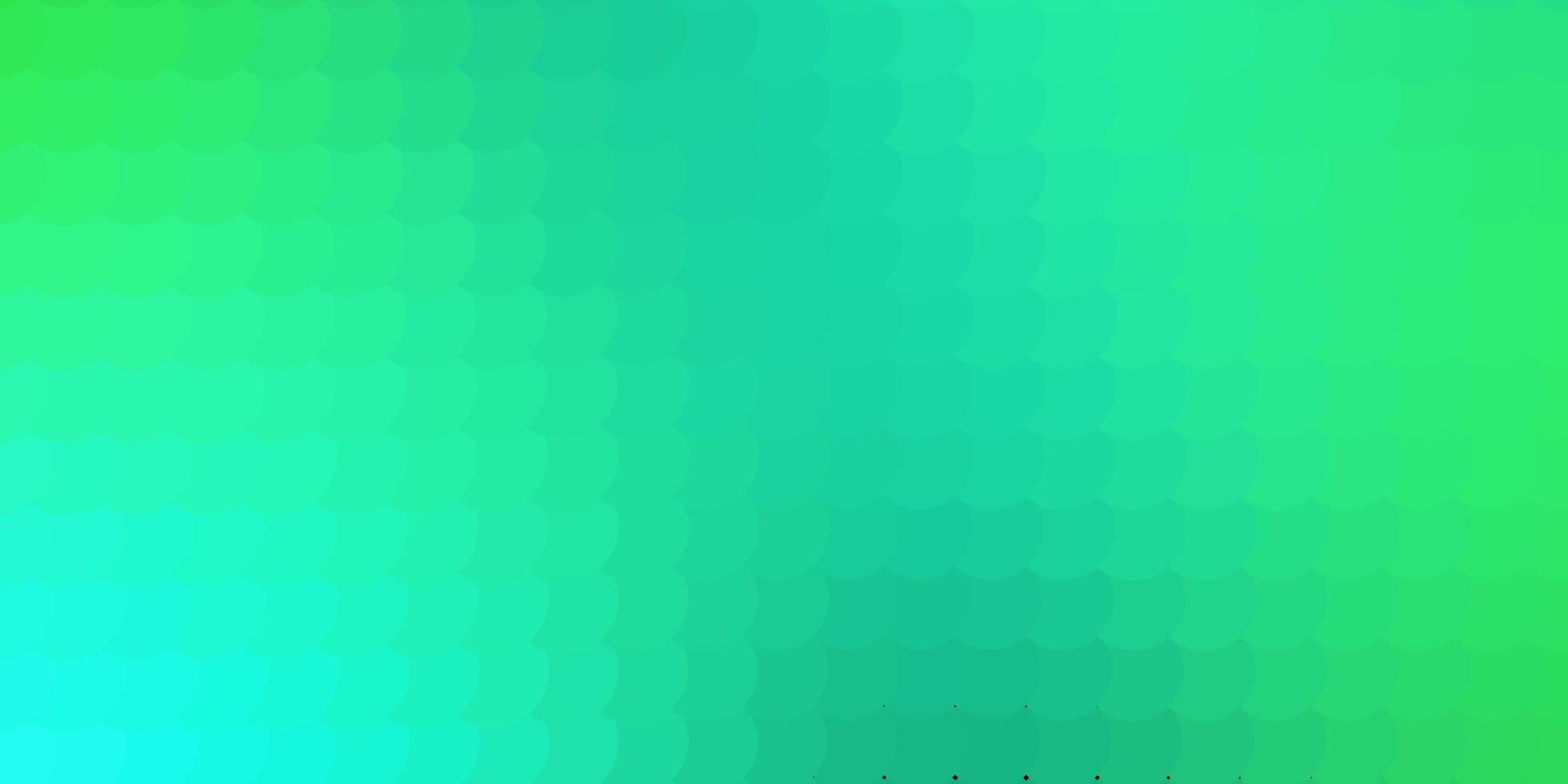 hellgrünes Vektormuster mit Kreisen. farbenfrohe Illustration mit Farbverlaufspunkten im Naturstil. Design für Poster, Banner. vektor