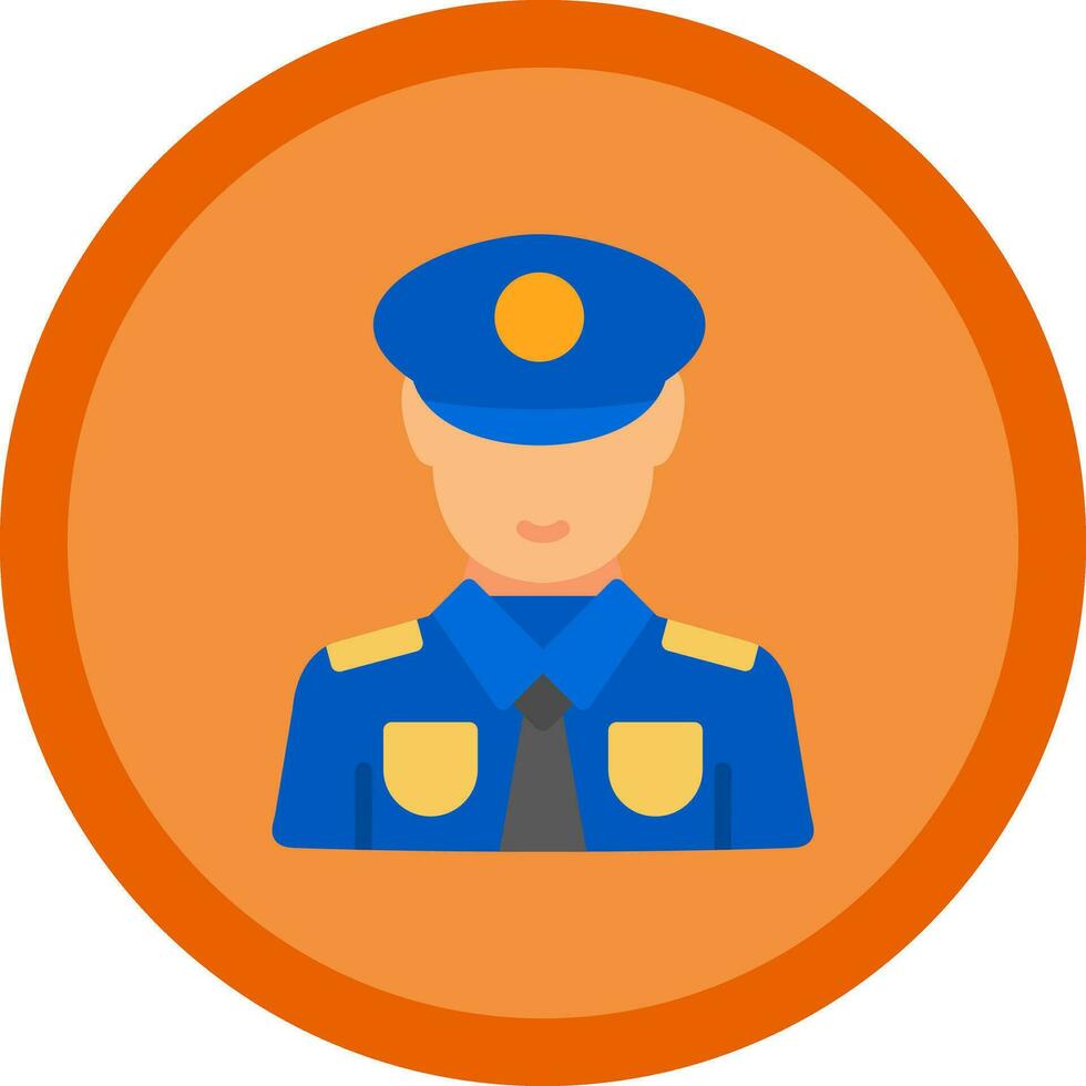 Polizei-Vektor-Icon-Design vektor