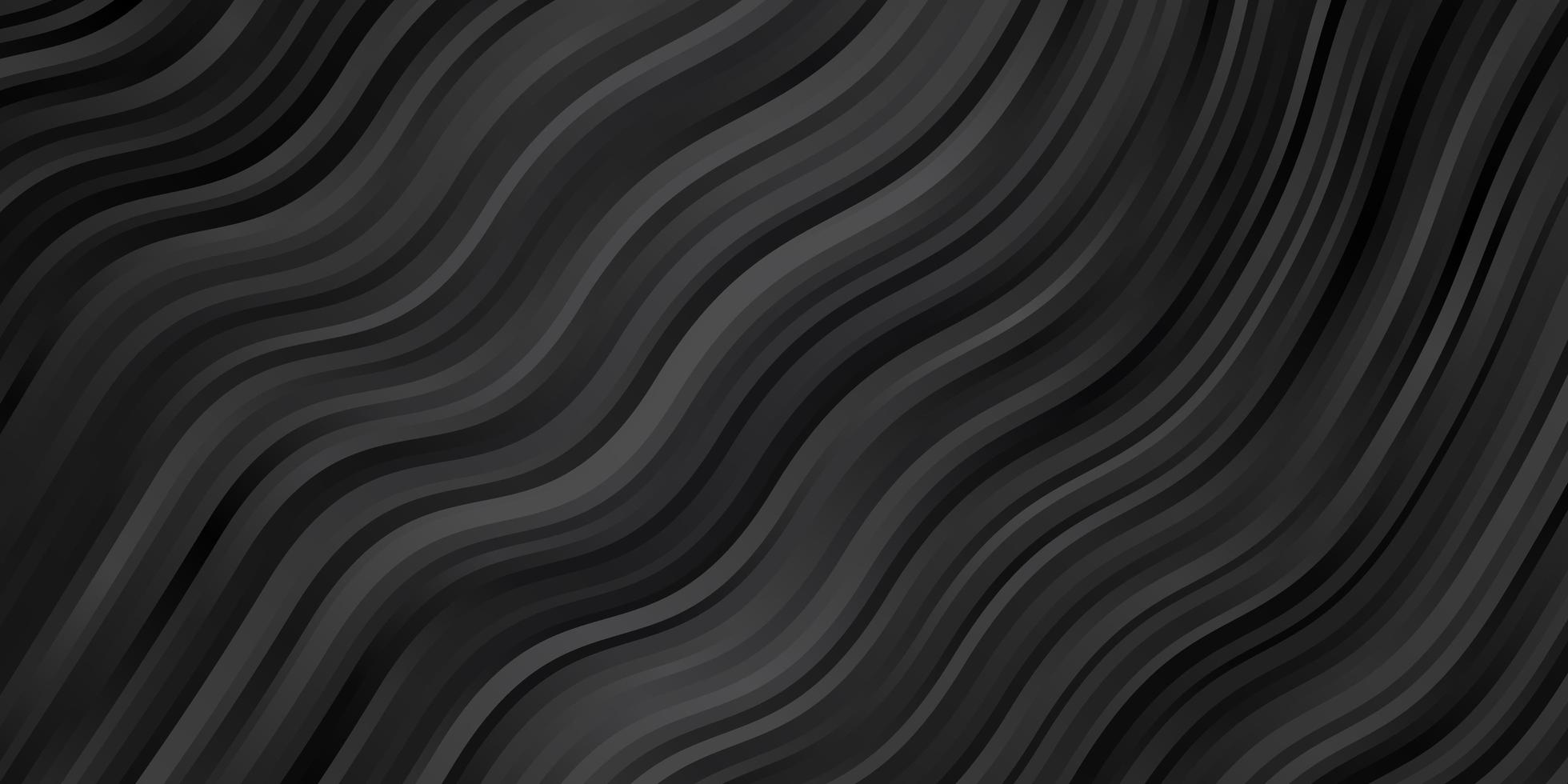 dunkelgrauer Vektorhintergrund mit Kreisbogen. farbenfrohe Illustration im abstrakten Stil mit gebogenen Linien. Vorlage für Handys. vektor