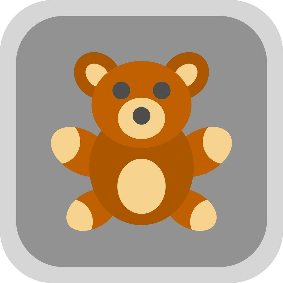 Teddybär-Vektor-Icon-Design vektor