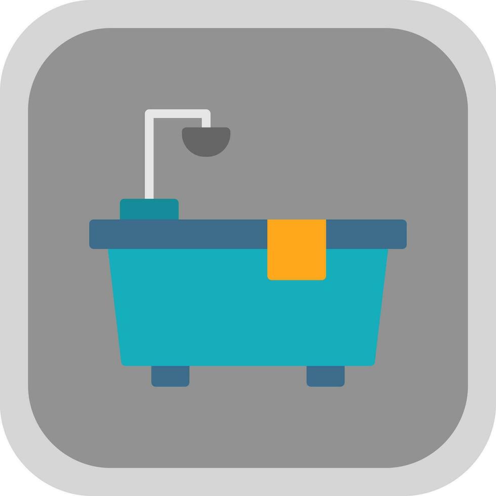 Badewanne-Vektor-Icon-Design vektor