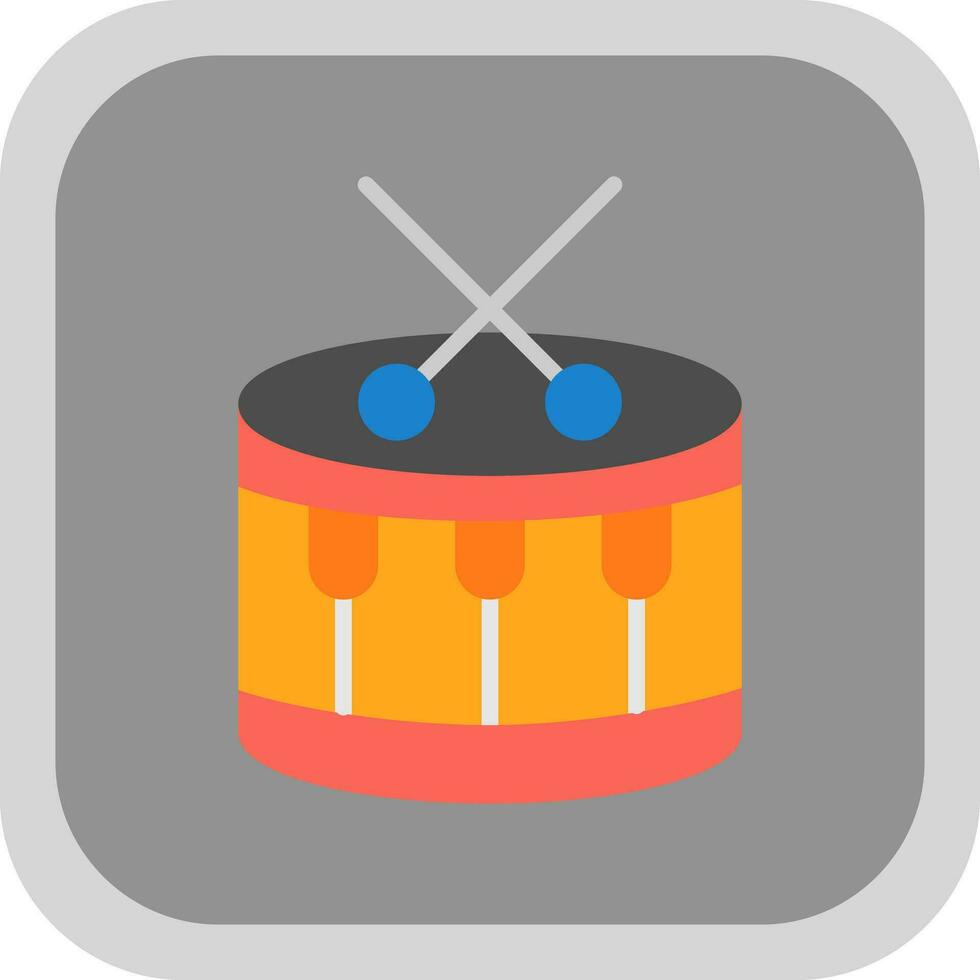 Drum-Vektor-Icon-Design vektor