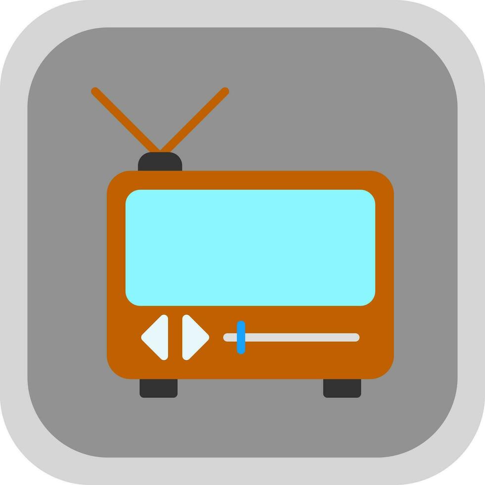 TV-Vektor-Icon-Design vektor