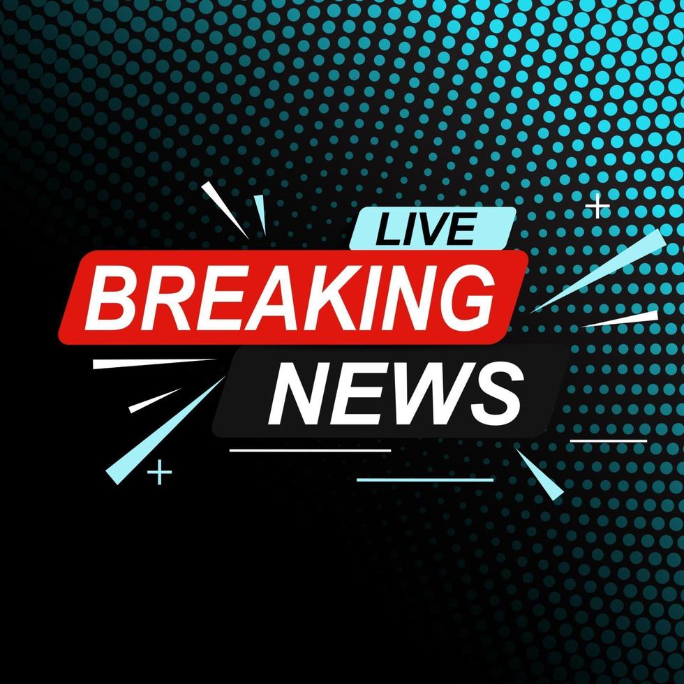 live breaking news abstrakt bakgrundsvektorillustration vektor