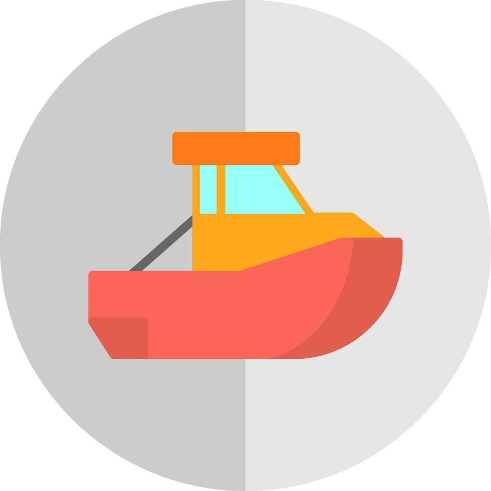 leksak båt vektor ikon design