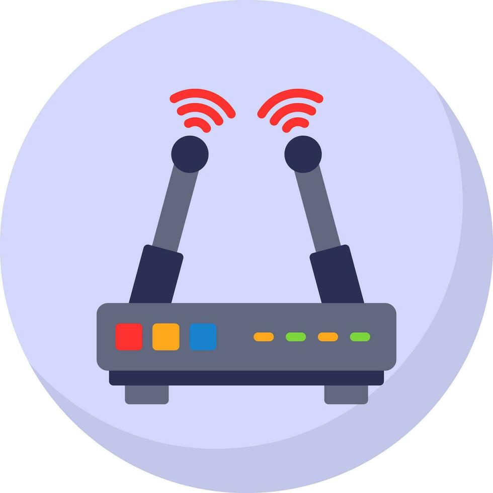 W-lan Router Vektor Symbol Design