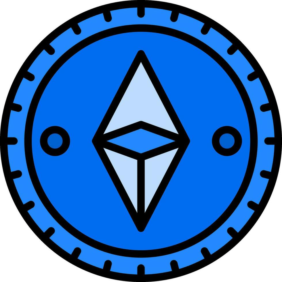 ethereum mynt vektor ikon design