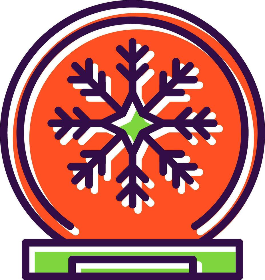 Schnee Globus Vektor Symbol Design