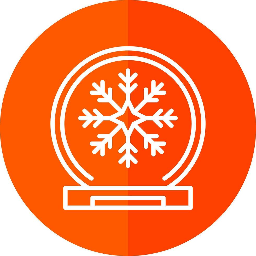 Schnee Globus Vektor Symbol Design