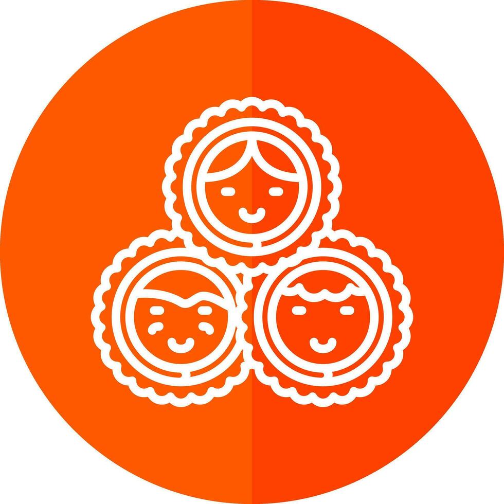 eskimo familj vektor ikon design