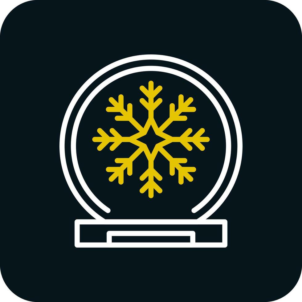 Schnee Globus Vektor Symbol Design