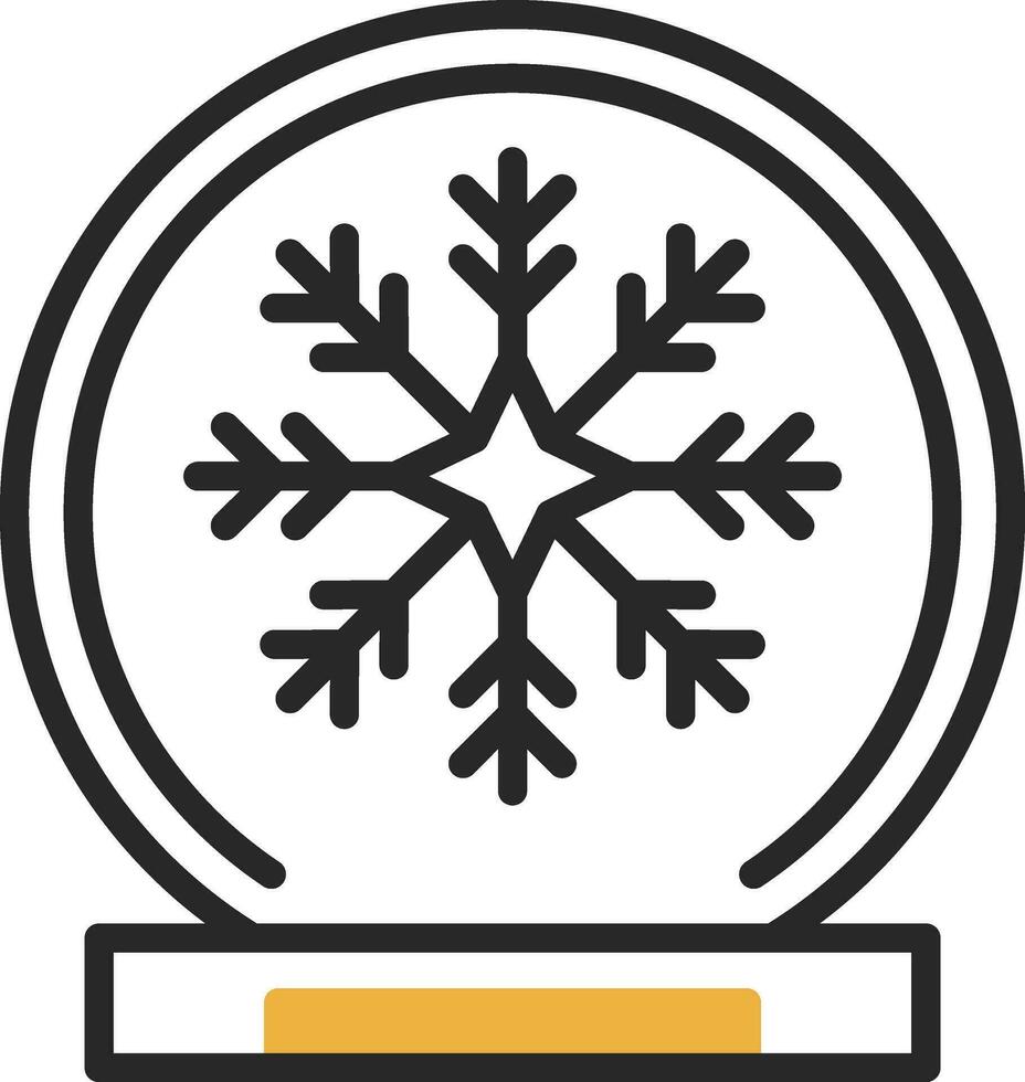 Schnee Globus Vektor Symbol Design