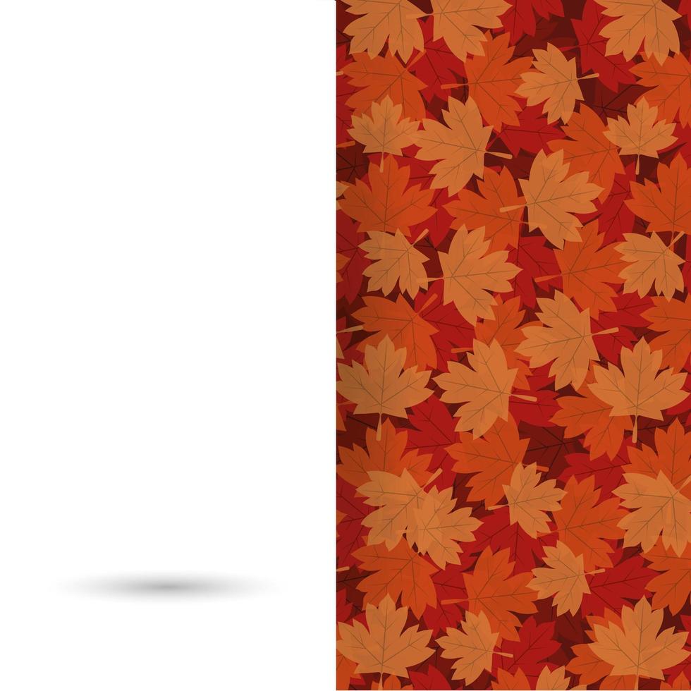 Herbst Ahorn Blätter Vektor-Design vektor