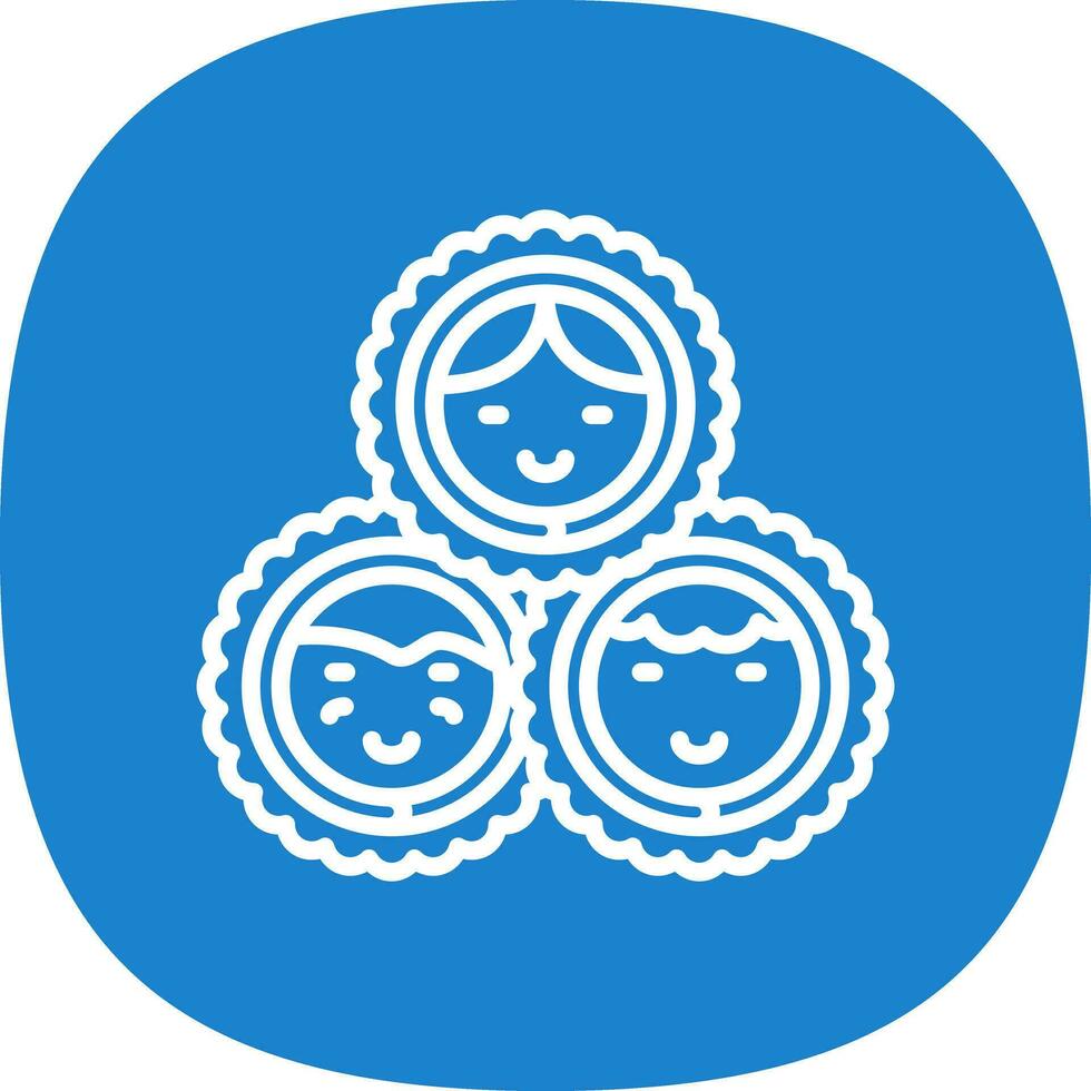 Eskimo Familie Vektor Symbol Design