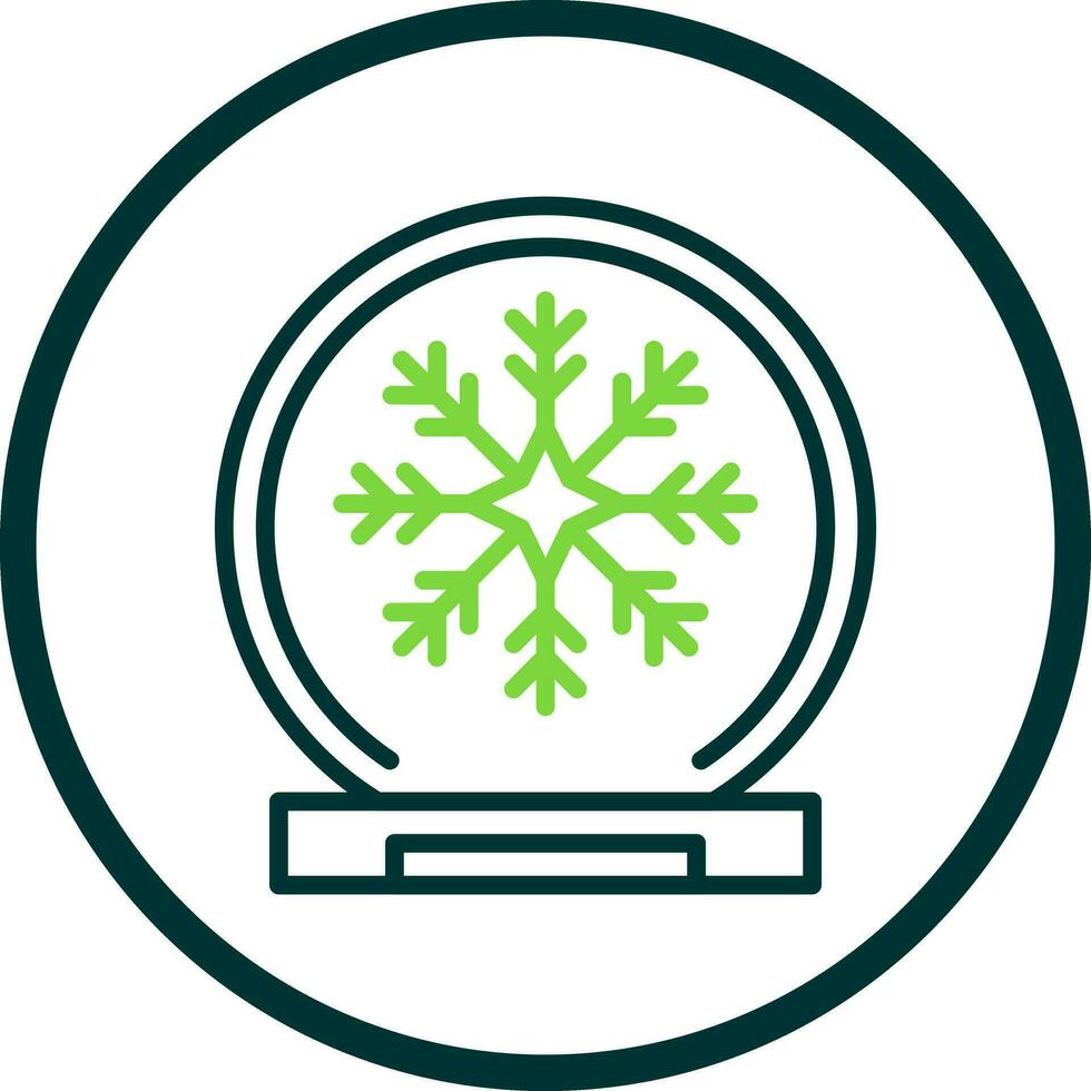 Schnee Globus Vektor Symbol Design