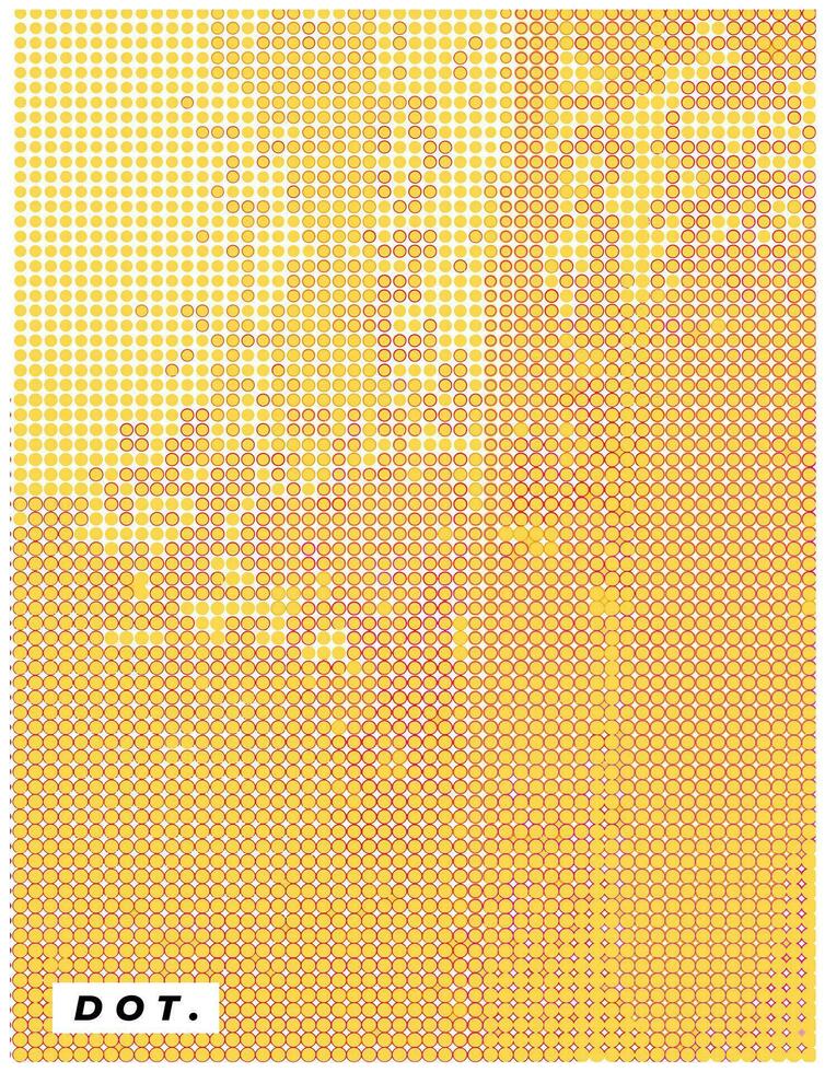 orange vibrerande halvton bakgrund mall kopia Plats. prickad bakgrund design för affisch, baner, folder, omslag, tidskrift, eller broschyr. vektor