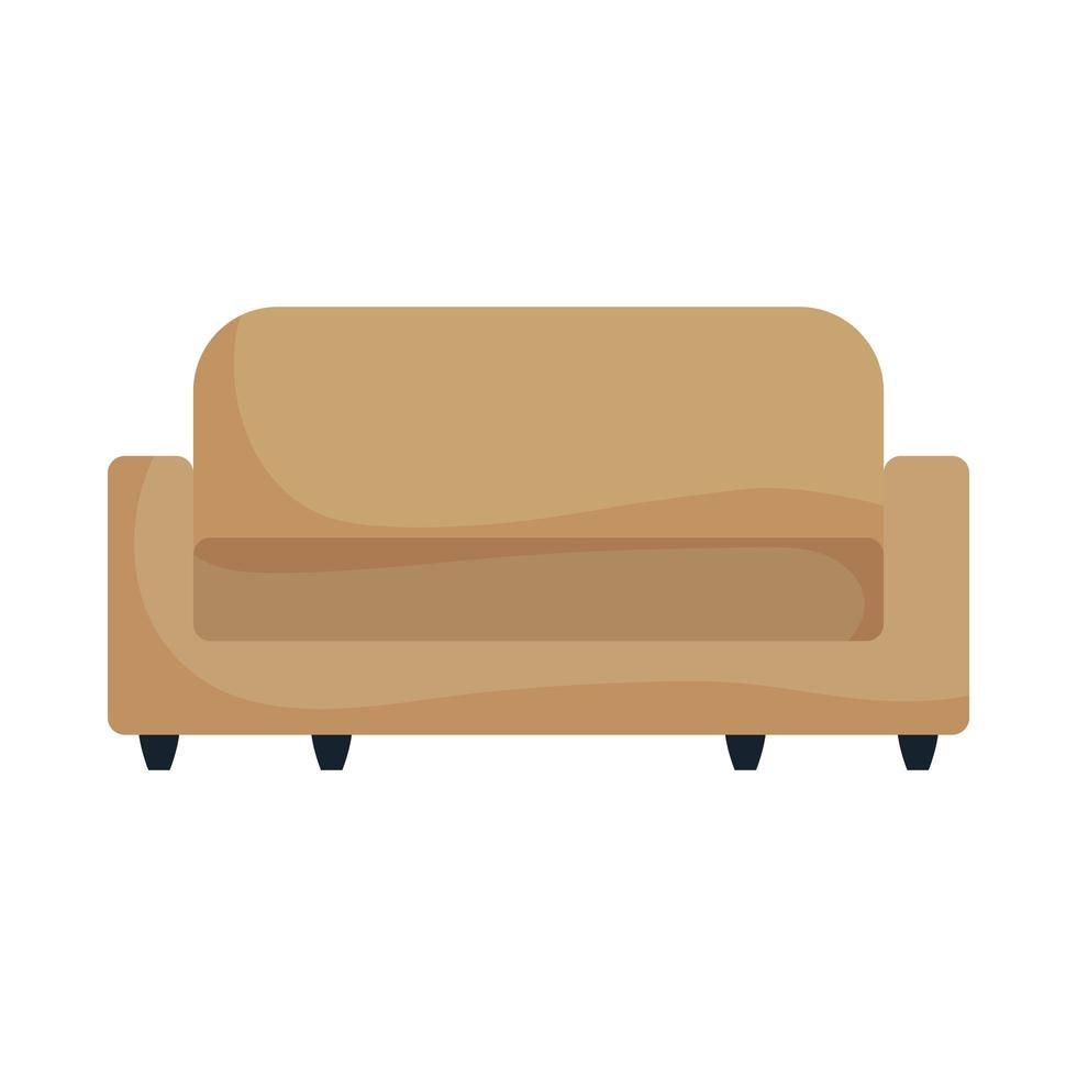 isolerad soffa ikon vektor design