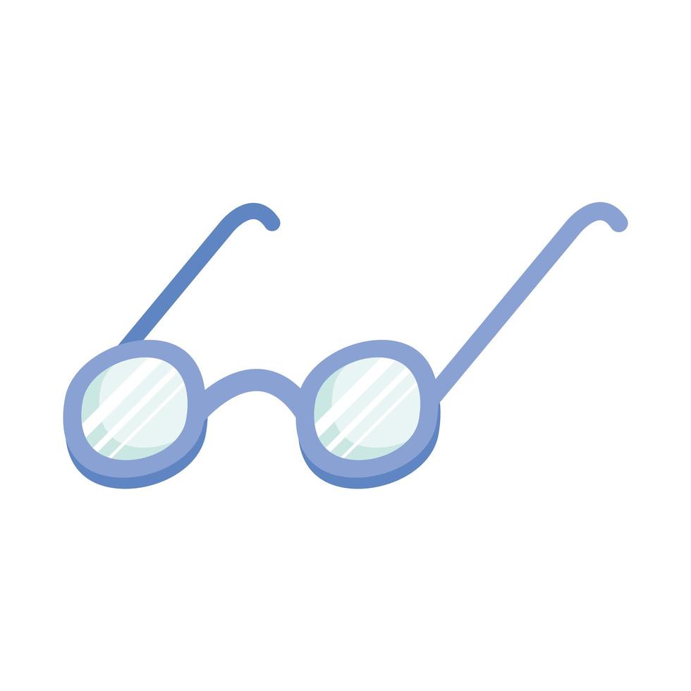 Brille mit blauem Rahmen vektor