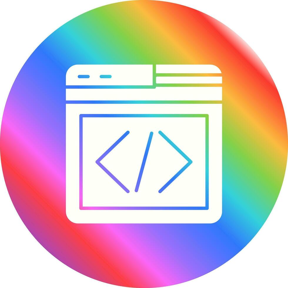 Vektorsymbol für die Webprogrammierung vektor