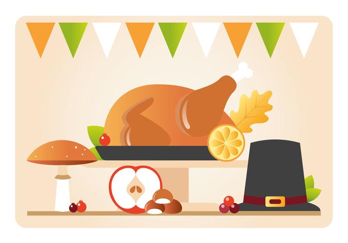 Thanksgiving bakgrunds illustration vektor