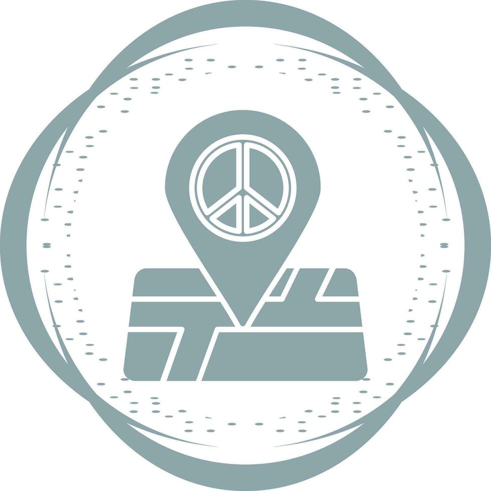 Symbol für den Vektor des Friedensstandorts