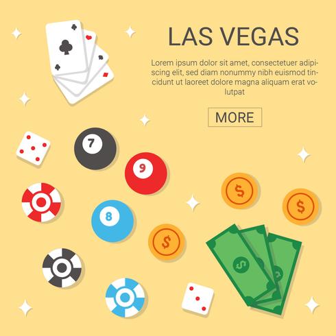 Las Vegas Landing Page Design vektor