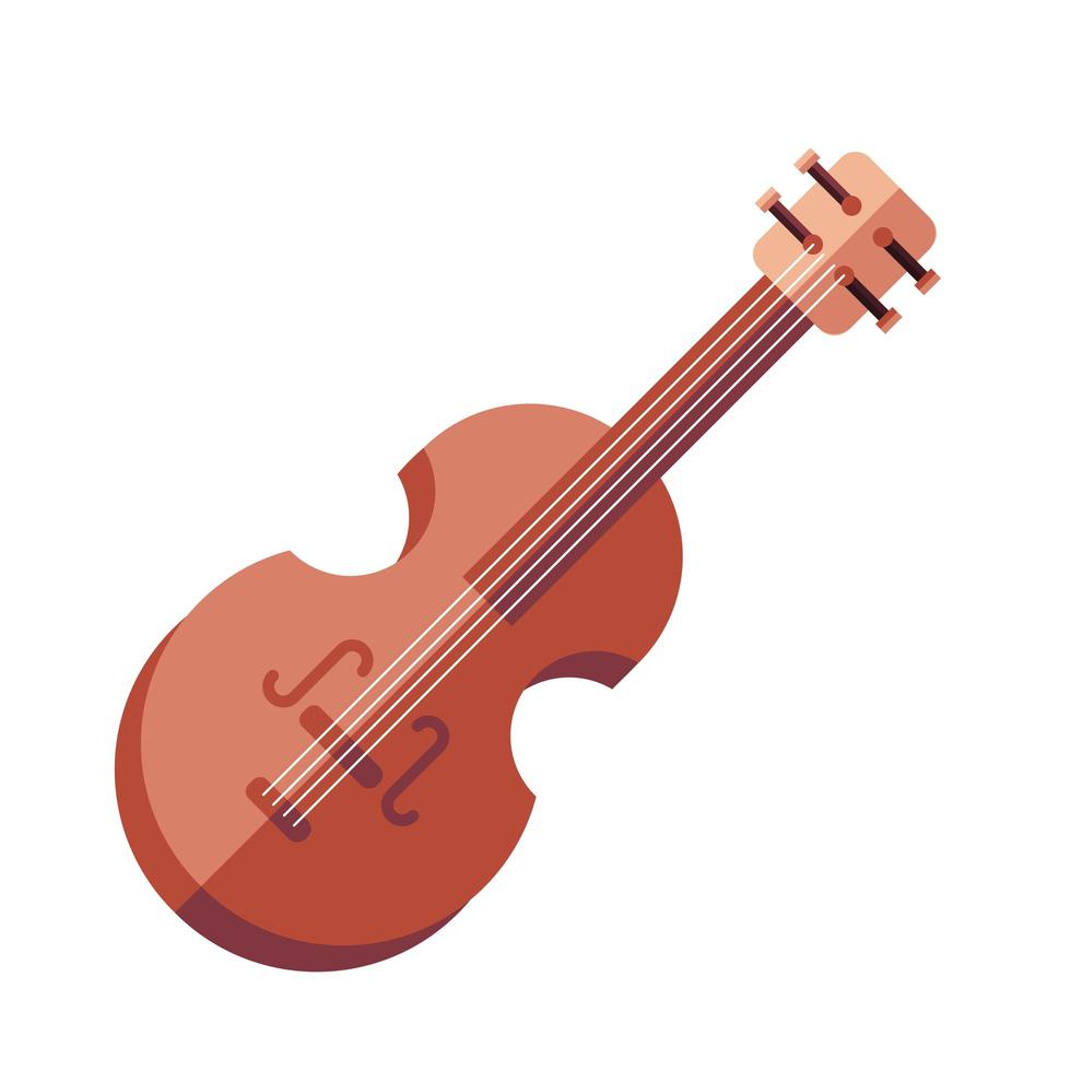 violin instrument ikon vektor design