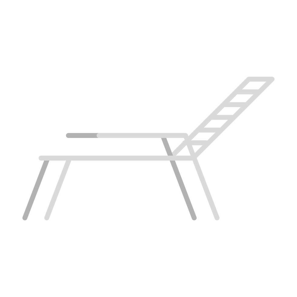 sommar sunchair ikon vektor design