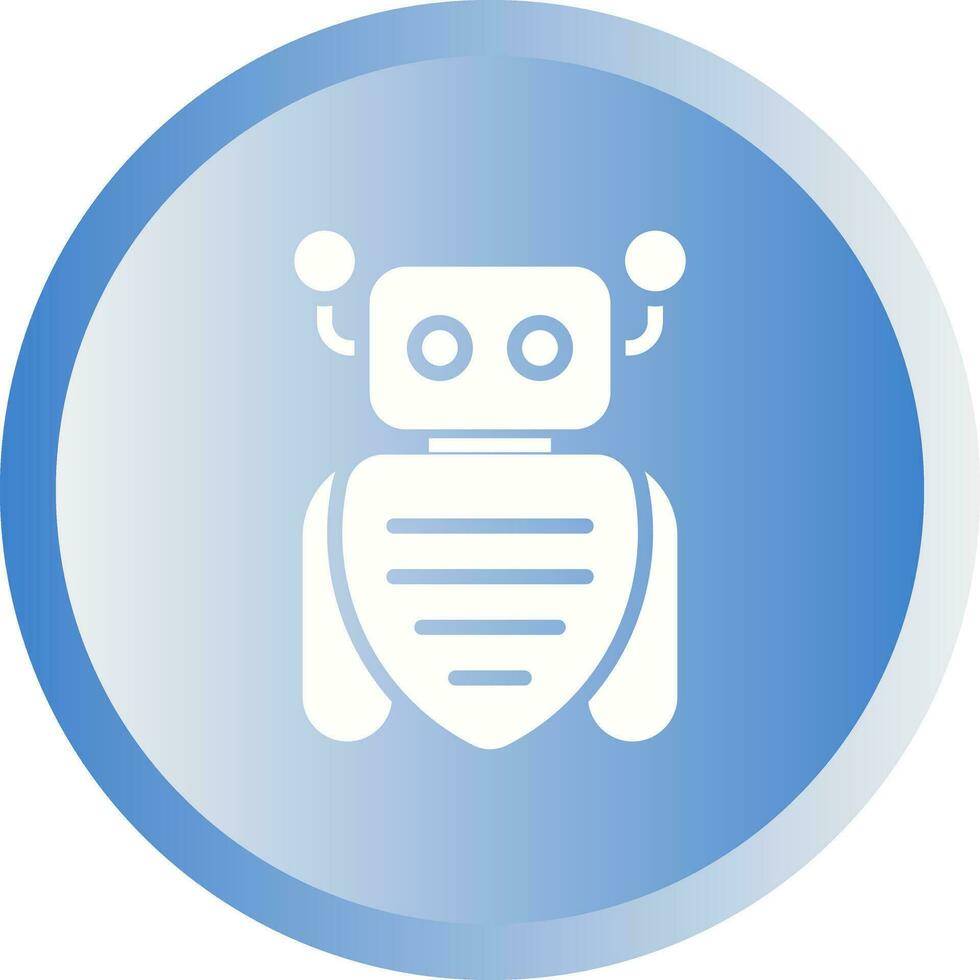 Roboter-Assistent-Vektor-Symbol vektor