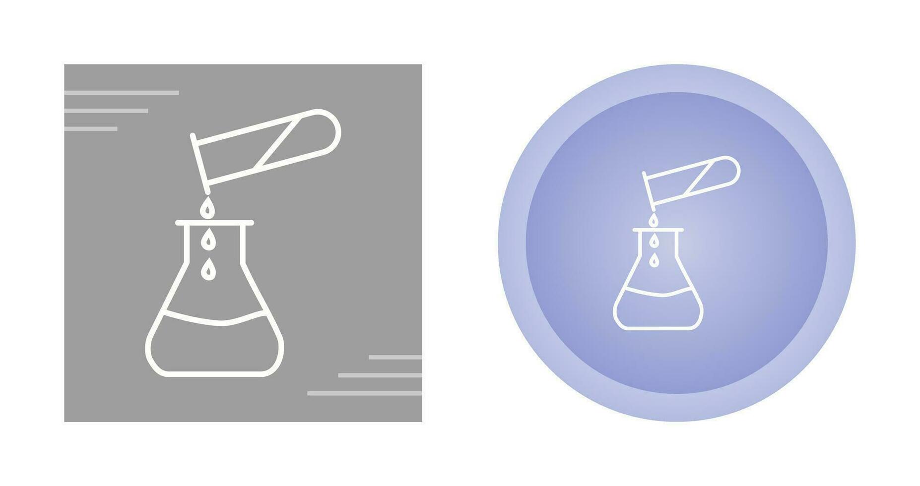 Vektorsymbol für das Gießen von Chemikalien vektor