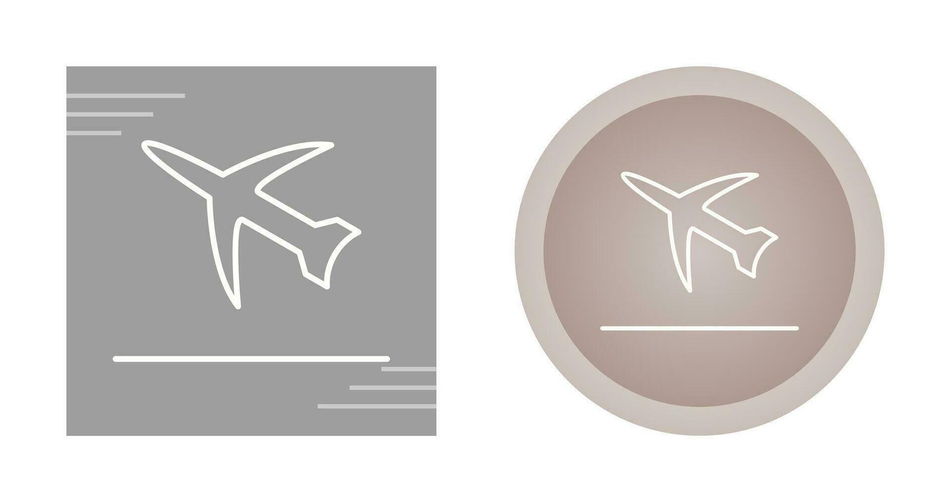 Vektorsymbol für den Flugstart vektor