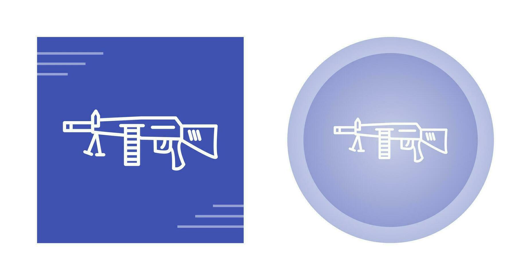 Maschinengewehr-Vektorsymbol vektor