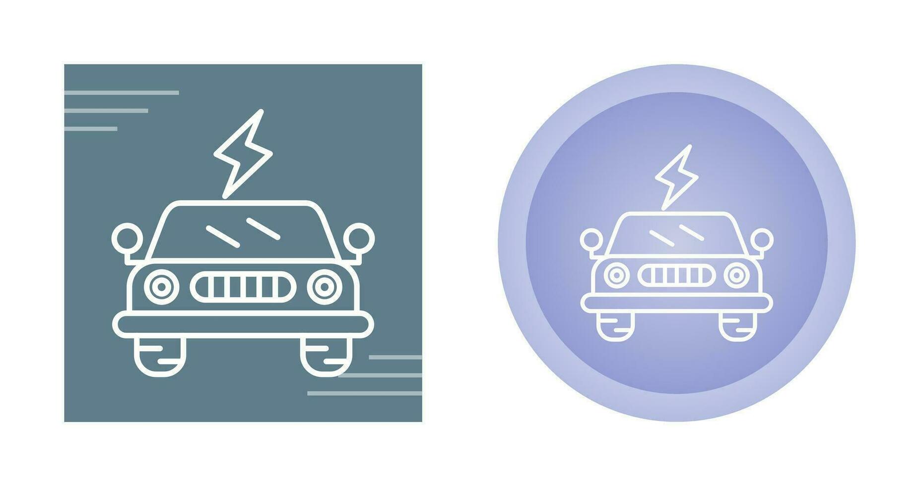 Vektorsymbol für Elektroautos vektor