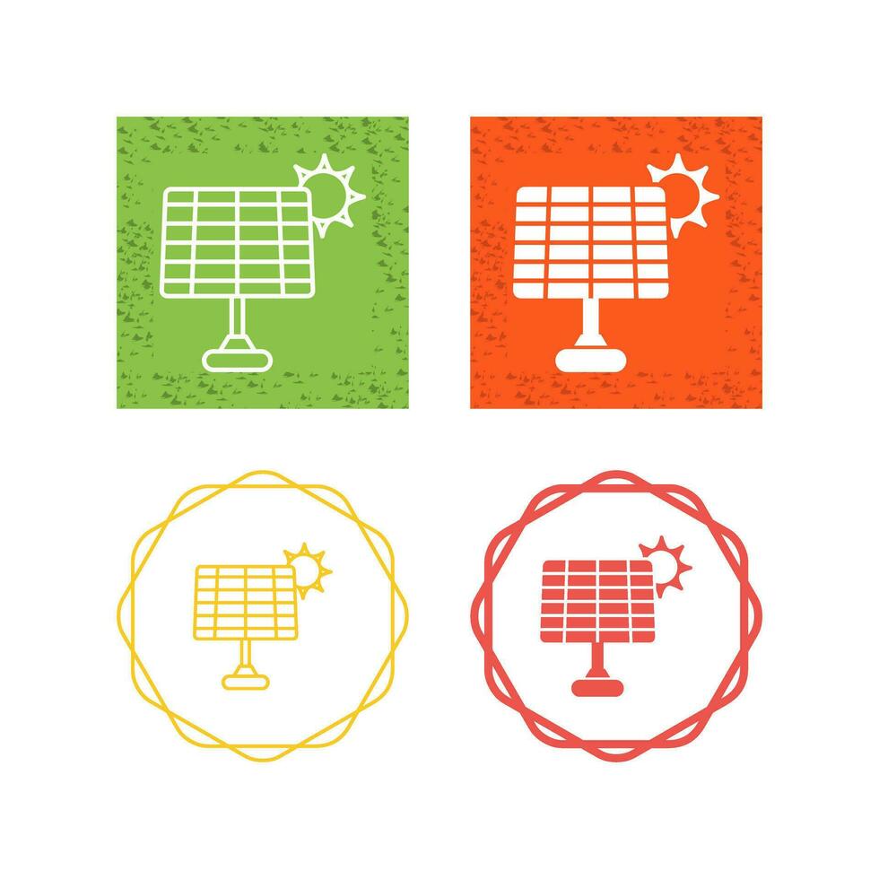 Vektorsymbol für Solarpanel vektor