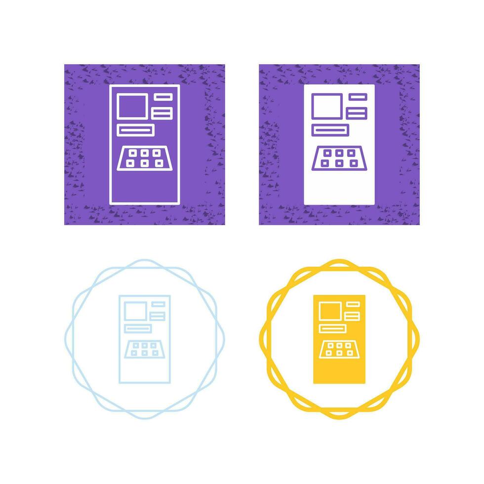 Vektorsymbol für Geldautomaten vektor