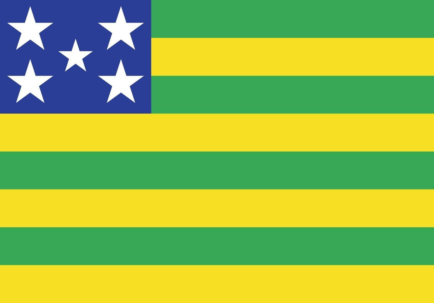 goias officiellt flagga vektor