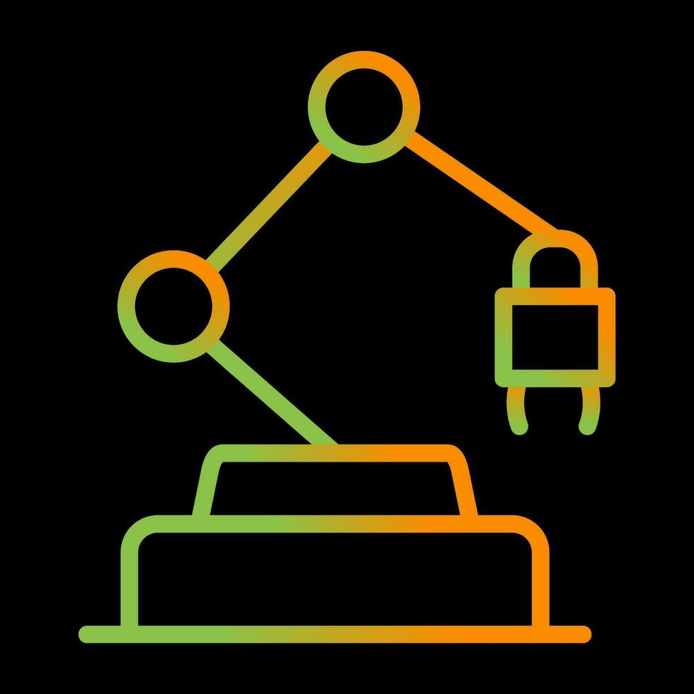 industriell robot vektor ikon
