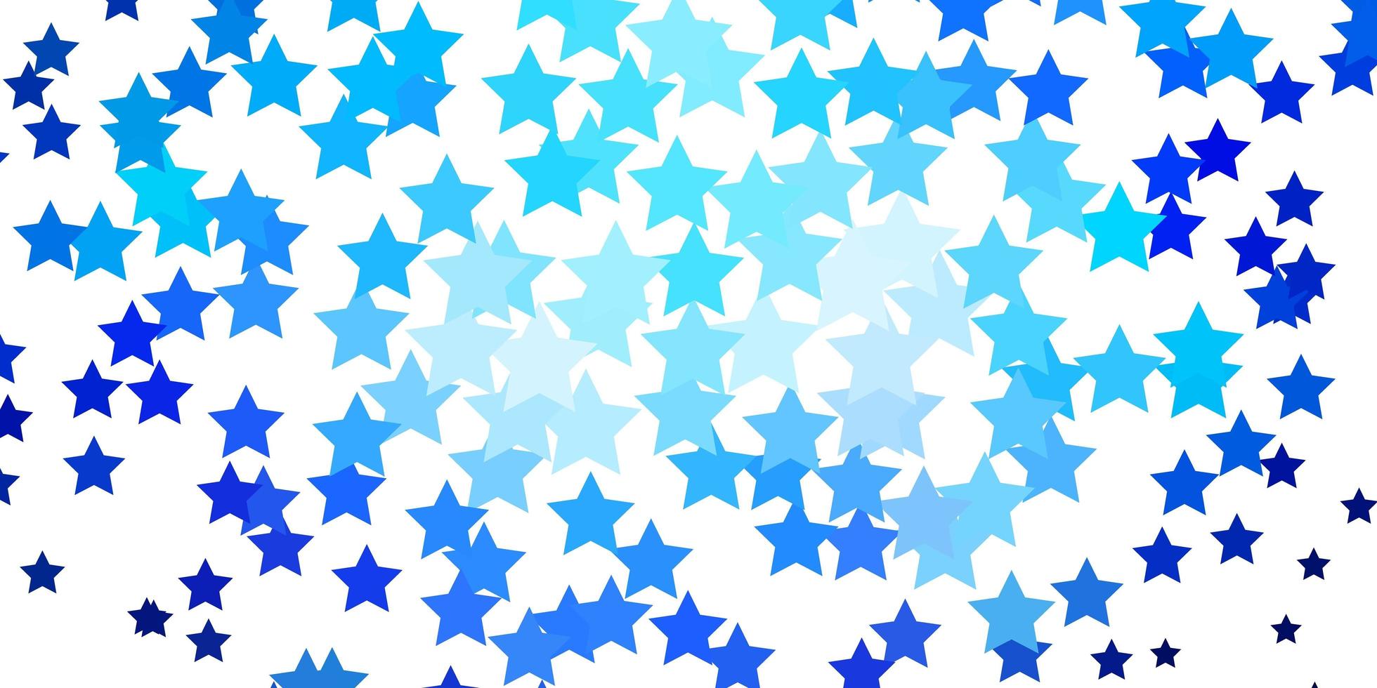 mörkblå vektorbakgrund med färgglada stjärnor. oskärpa dekorativ design i enkel stil med stjärnor. mönster för nyårsannons, häften. vektor