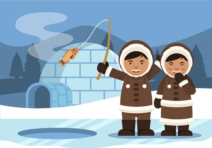 eskimos ClipArt vektor