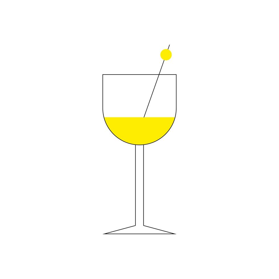 cocktail kopp drink isolerad ikon vektor